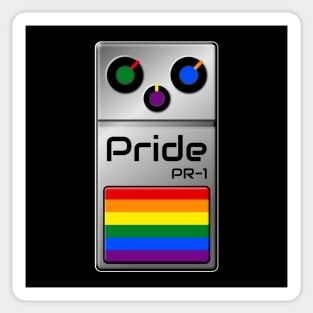 Gay Pride Flag - Guitar Effects Pedal design Sticker